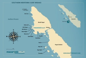 Mentawai Wave Map